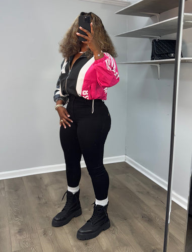 Pink Panther : denim jacket