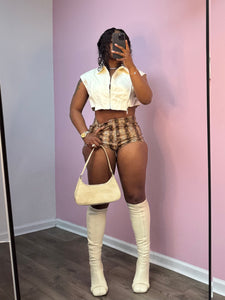 Cobra : leather shorts
