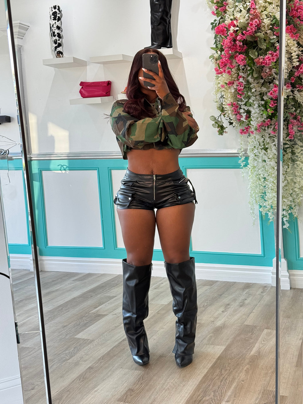 Army : crop jacket