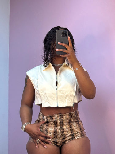 Cobra : leather shorts