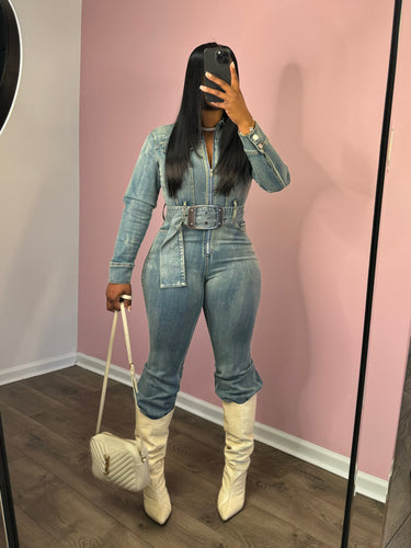 Foxy : denim jumpsuit